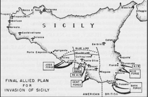 Operation husky map